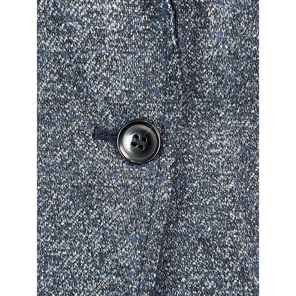 Banana Republic Women 8 Blazer Coat Wool Textured Knit Career Heathered Blue - Picture 4 of 13